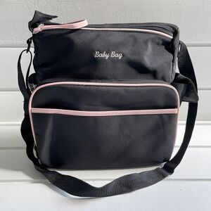 Cudlie Accessories Multi Pocket Top Zip Black Baby Diaper Bag